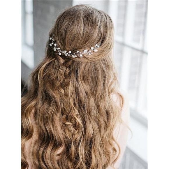 Pearl Wedding Hair Vine | Crystal Bridal Accessories - Picture 1 of 5
